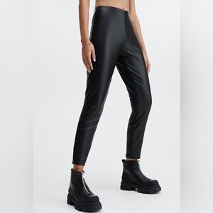 Fabletics Black Faux Leather Leggings